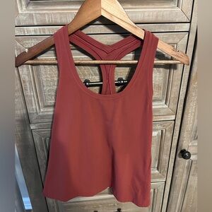 Lululemon Nulu Cool Racerback Tank Mulled Wine Short